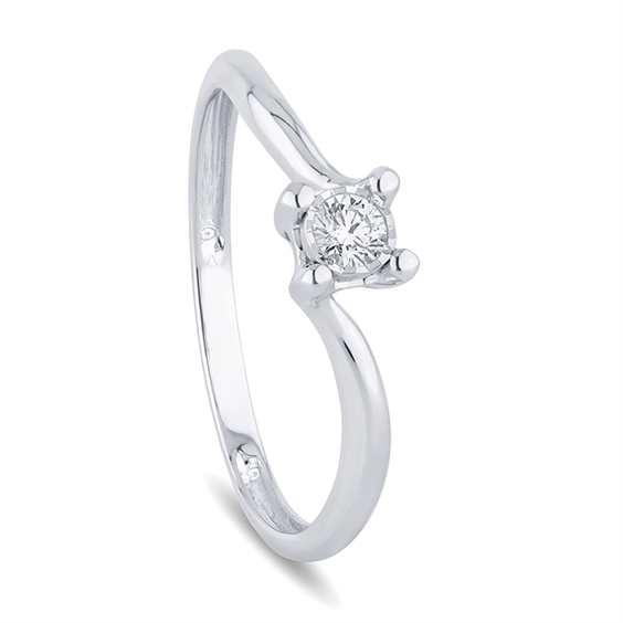 Anello Bliss Donna BL LUMINA in Oro bianco Diamante 0.06 Ct 20114546 - 20114546